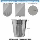 Ccliners 8 Gallon Clear Garbage Trash Bags  200 Count
