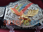 Nwa World Tag Team Championship Belt  Brass   All Plates Silver Eagle Gold 