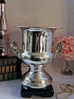 Vintage Mcm 1960 s Silverplated Champagne ice Bucket   pilgrim Silverplate Co  