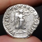 Emperor Septimius Severus Denarius 194ad Ancient Rome Silver Coin Victory Vf