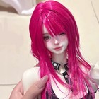 1 6 1 4 1 3 Long Straight Hair High-temperature Fiber Blank Wig Fit Bjd Doll