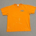 2007 Nhra Acdelco Gatornationals Drag Racing Double Sided Tee Orange X-large