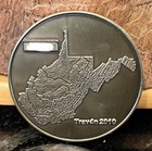 Limited Edition West Virginia Geocoin 2    Unactivated Antique Brass Beautiful