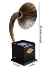 Smartphone Gramophone Music Amplifier Antique Style Non-electric Desk Top Decor 