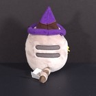 Gund Pusheen Stormy Witch Halloween Plush 7 5    Purple Hat Broom 2018 Cuddly Cat