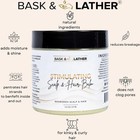 New Bask And Lather Stimulating Scalp And Hair Balm For Hair Growth 6 Fl Oz 177g