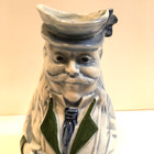 Antique Toby Jug Mug Ges Gesch Depose 5190 Germany Blue And White Pitcher