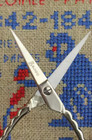 Sajou Embroidery Scissors Scallop Nickel Plated 3 5   slight Defect 