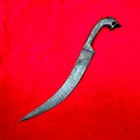 Vintage Indo-persian Mughal Sikh Silver Koftgari Damascus Knife Dagger Kirpan