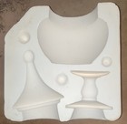Duncan Ceramic Slip Casting Mold  jar With Lid And Stand  Dm 215 Vintage  1965