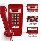 Aokpsrt Wall Mount Phone Loud Ringer Volume Adjustable Corded Landline Telephone