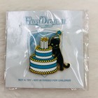 Custom Black Cat Happy Birthday Cake Enamel Lapel Pin By Frost Dragon Designs