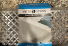 Interdesign Euro Kitchen Sink Divider Protector Mat Clear 12 25inx9in 