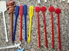 Lot  66  Vintage Swizzle Sticks Drink Stirs Cocktail Stirrers Fruit Picks