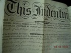 1850 Antique Deed Land John Frick Phila Pa Charles Norris Fair Hill Estate