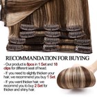 Clearance 100  Human Hair Seamless Clip In Remy Hair Extensions Full Head 18 70g