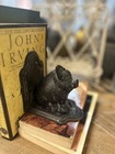 Cast Iron Pig Bookend Pair  set Of 2 
