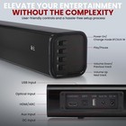 Pyle Wave Base Wireless Bt Streaming Tabletop Soundbar Digital Speaker System
