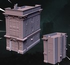 New York Style Fire Station O Ho N Z Scale Kit 3 Story Building Unpainted White