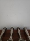 Vintage Silver Plate Candlesticks Set Of 4 Taper Candle Holders Wedding Decor