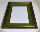 Vintage Wood Gilded   Green Frame For Painting 10 X 8  Inch  d-67 