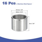 16pcs 304 Stainless Steel Spacer 10mm Od X 8mm Id X 9mm Length For M8 Screw