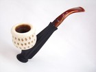 Beautiful 70 s Kirsten  db  Designer  Kirsten Meerschaum Bowl  Original Case