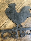 Vintage Black Rooster Metal Weathervane 22 5    X 9    Farmhouse Rustic  no Stand