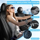 Black Universal Car Summer Cool Air Seat Cushion Fast Blowing Ventilation Seats