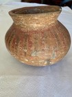 Pre Columbian West Mexico Authentic Painted Pot  7  X 5  Bulbous Body Wide Rim
