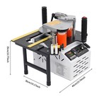 Portable Woodworking Edge Banding Machine Double Glue Edge Bander 110v 5m min