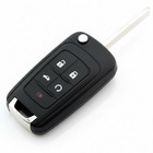 5 Buttons Remote Flip Key Fob Shell Case For Chevy Camaro Cruze Equinox Malibu