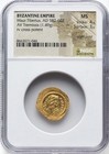 Gold Maurice Tiberius 582-602 Ad Roman Byzantine Empire Av Tremissis Coin Ngc Ms