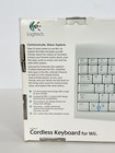Nintendo Wii Logitech Cordless Wireless Keyboard Controller With Usb Dongle