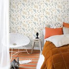 Hopepak 17 3  x197   Floral Peel And Stick Wallpaper Vintage Contact Paper Remov