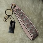 New  Victoria s Secret Wristlet Strap Keychain In Pink Leopard