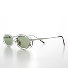 Clear Oval 90s Vintage Sunglass - Dorian