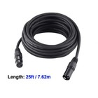 25ft   7 62m Dmx Cable  4 Packs 3 Pin Dmx Cables Dmx Wires  Dmx512 Xlr Male T   