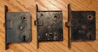 Lot Of 3 Different Vintage Skeleton Key Mortise Locks No Keys Corbin   Others