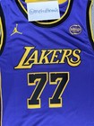 La Lakers Luka Doncic  77 Jordan Brand Purple Statement Edition Large Jersey