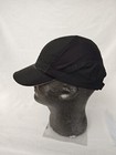 Vintage Nike 5 Panel Hat Fit Dry Black Single Swoosh Rare Grey Tag