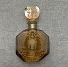 Vintage Czech Art Deco Large Czechoslovakian Perfume Bottle Rare Deco Style