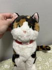Fao Schwarz Calico Cat 11  Plush Stuffed Animal Toys R Us 2015 Green Eyes Kitty