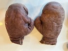 Vintage Boxing Lot Everlast 4208 Speed Bag Leather Gloves Swivel Jump Rope