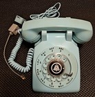 Vintage Western Electric Bell System Turquoise Aqua Blue Rotary Dial Telephone