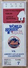1986 Mets Clinch World Series Game 7 Red Sox Baseball Ticket Stub Psa 2 Champs 