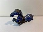 5    Chinese Carved Lapis Lazuli Figure Of Horse  Antique  Chipped