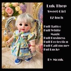 Thai Amulet Charming Luk Thep Girl White Magic 12  Full Tattoo By Lp Suthon