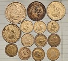 Assorted Great Britain 14 Silver Coins Lot High Value