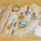 11-pcs Pasta Making Tools Kit Gnocchi Board Ravioli Cutter Rolling Pin